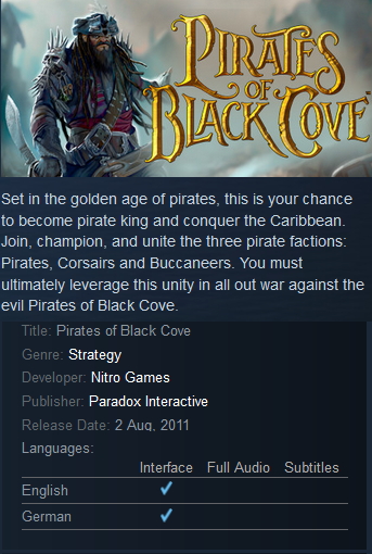 Pirates of Black Cove Steam - Click Image to Close